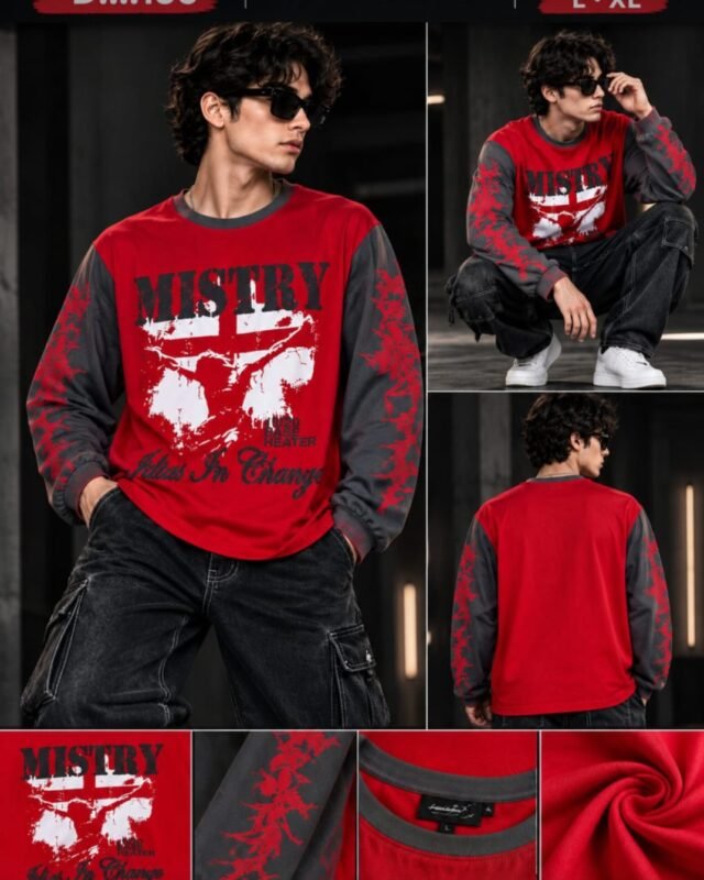 D-156 Tensil Boxy Fit Full Sleeve T-Shirt