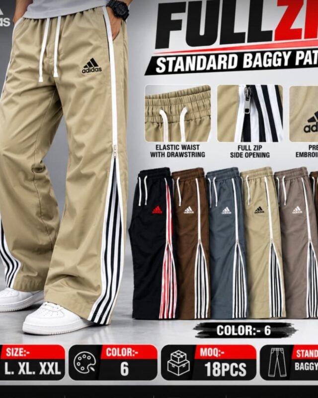 FZ-01 Full Zip Standard Baggy Track Pant